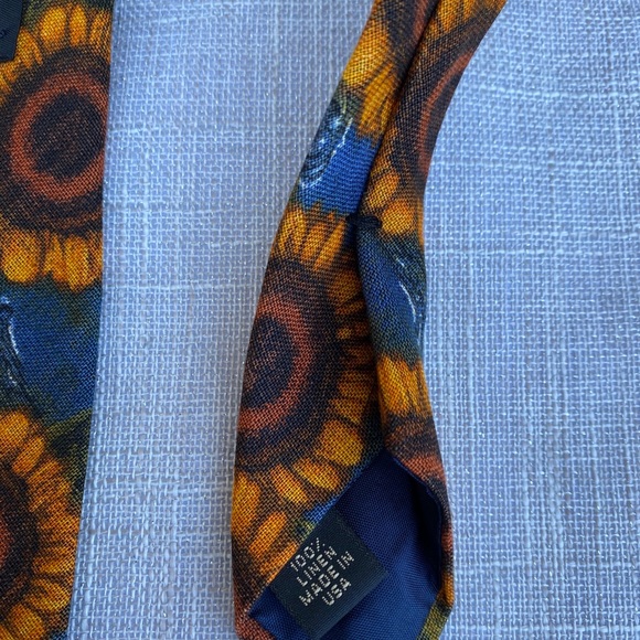 Linen Sunflower Necktie by Structure // Fall - Picture 4 of 4